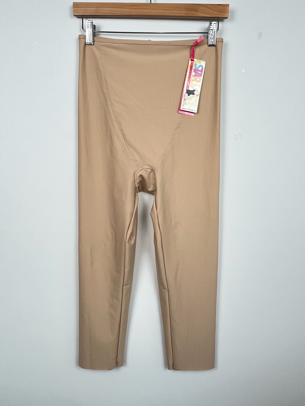 NWT Star Power by Spanx beige slimming capri length shapewear, XL.